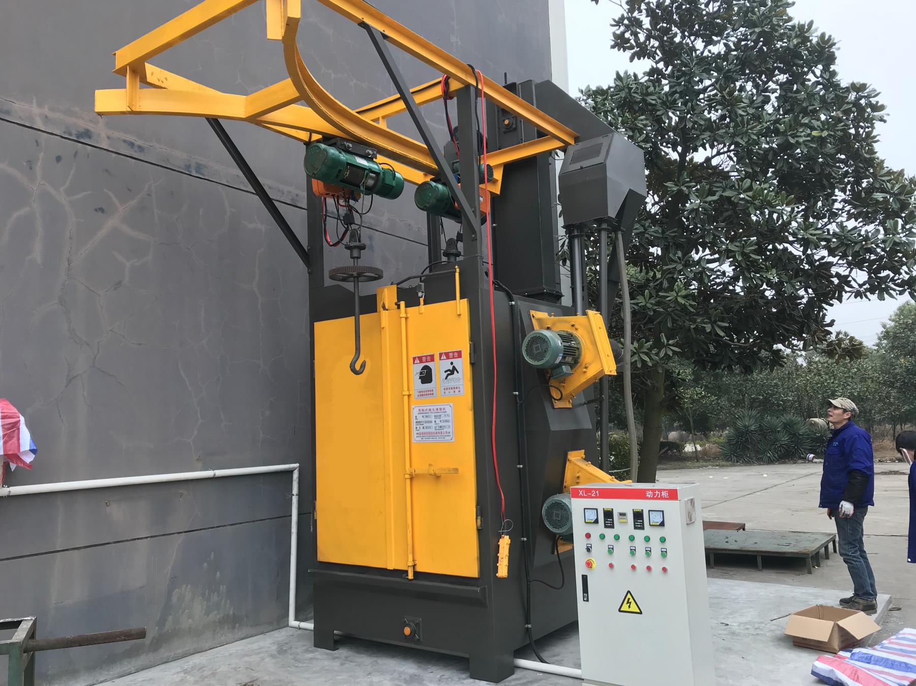 浙江金華：378吊鉤式拋丸機鋼丸鋼砂分離器的介紹